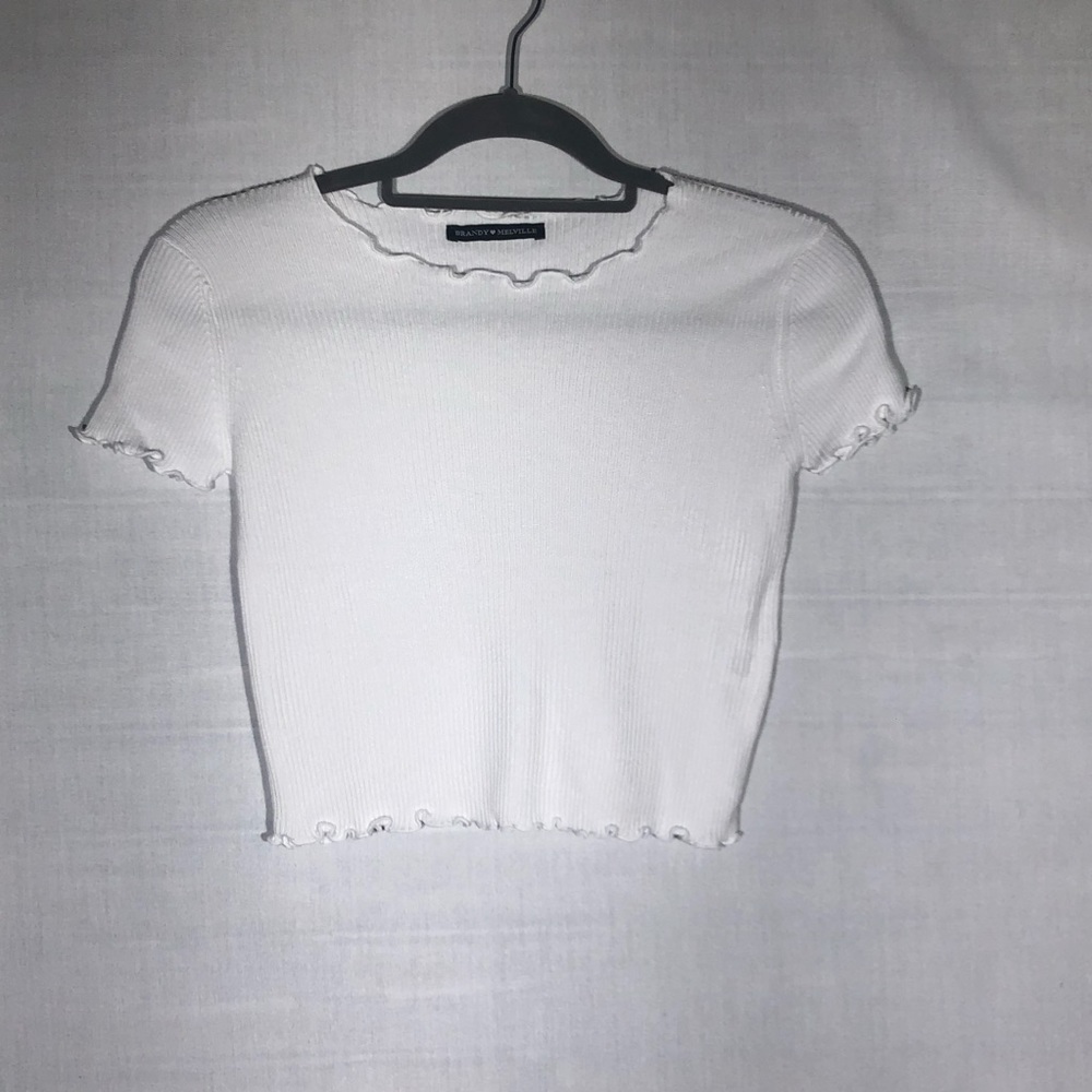 Brandy Millville Crop Top with Lettuce Edges